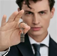 Portachiavi Nomination Uomo in Acciaio 028335/037 - 028335/037